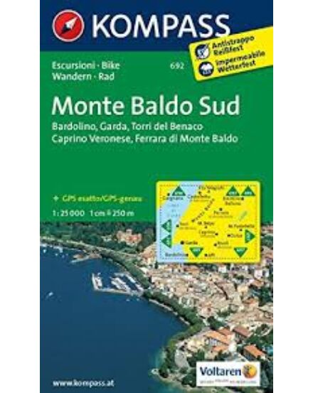 Cartographia  - K 692 Monte Baldo Dél turistatérkép