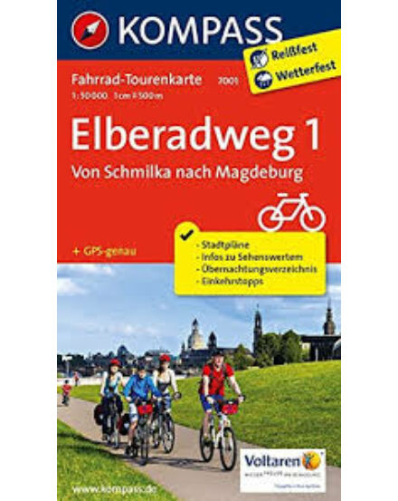 Cartographia K 7001 Elba 1. kerékpáros térkép Schmilka-Magdeburg 9783850267694