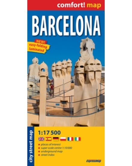 Cartographia Barcelona térkép (laminált) 9788375462180