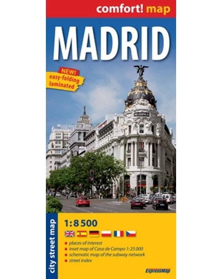 Cartographia Madrid térkép (laminált) 9788375462210