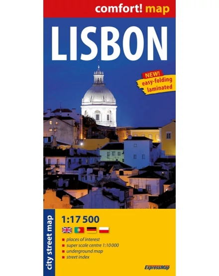 Cartographia Lisszabon térkép (laminált) 9788375462203