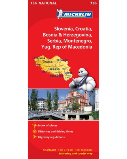 Cartographia  - Szlovénia, Horvátország, Bosznia-Hercegovina térkép (736)