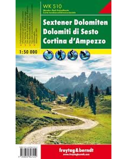 Cartographia WKS10 Sextener Dolomiten turistatérkép (Freytag) 9783850847452