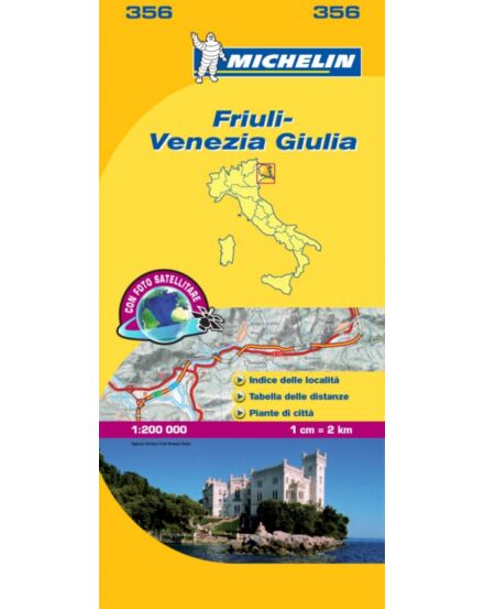 Cartographia Olaszország résztérkép: Friuli Venezia Giulia (356) 9782067126657