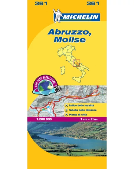 Cartographia Olaszország résztérkép: Abruzzo és Molise (361) 9782067126701