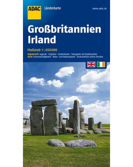 Cartographia Nagy-Britannia, Írország térkép - ADAC 9783826419683