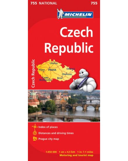 Cartographia Cseh Köztársaság térkép - Michelin 755 9782067172982