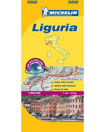 Cartographia Olaszország résztérkép: Liguria (352) 9782067126602