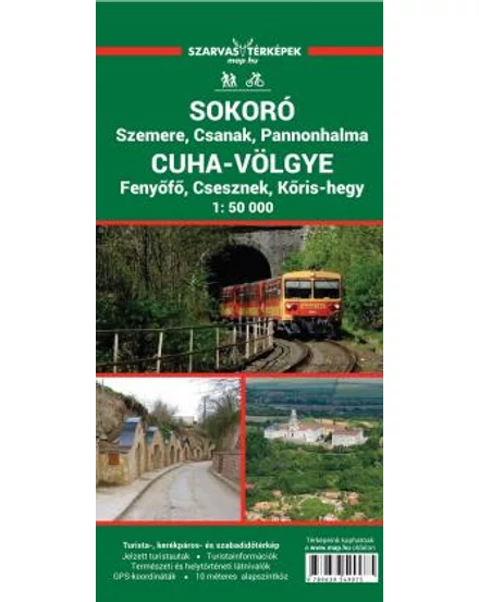 Cartographia Sokoró, Cuha-völgye turistatérkép 9789639549975