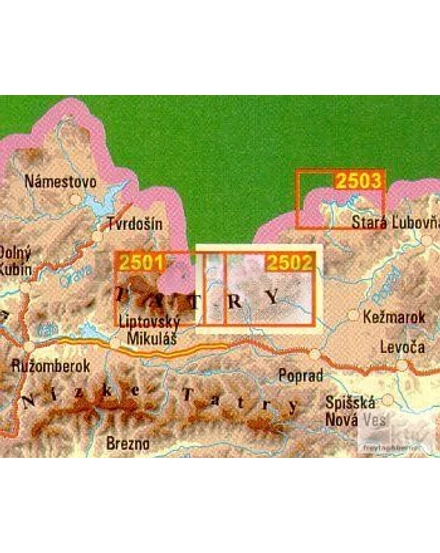 Cartographia TP2502 Magas-Tátra turistatérkép (szlovák nyelvű) -9788387873752