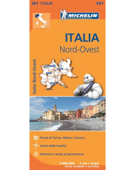 Cartographia Észak-Nyugat Olaszország régiótérkép (561) 9782067183933