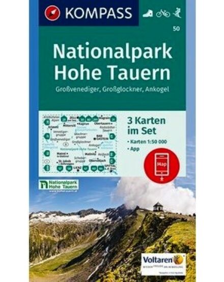 Cartographia K 50 Hohe Tauern Nemzeti Park turistatérkép - 3 részes 9783990442661