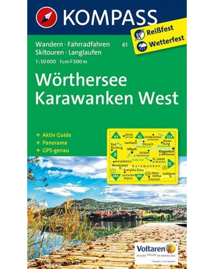 Cartographia  - Wörthersee Karawanken turistatérkép