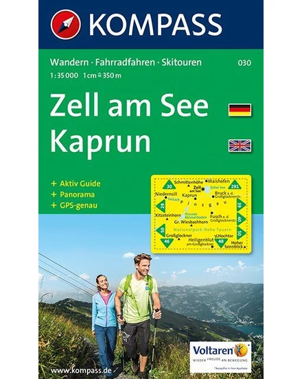 Cartographia K 030 Zell am See - Kaprun turistatérkép 9783854912378