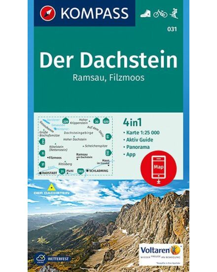 Cartographia K 031 Dachstein, Ramsau, Filzmoos turistatérkép 9783990442814