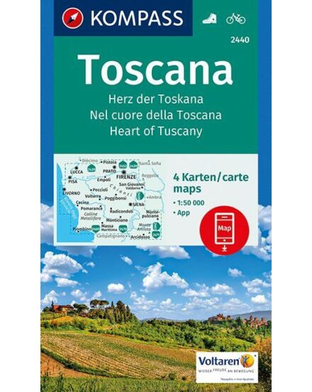 Cartographia  - K 2440 Toszkána turistatérkép