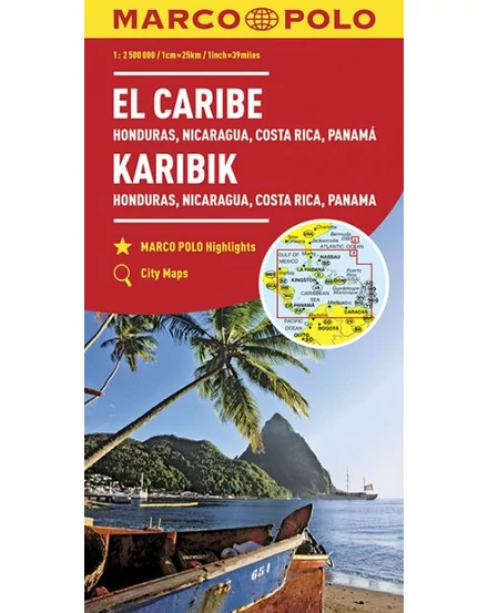Cartographia Karib-szigetek térkép 9783829739337