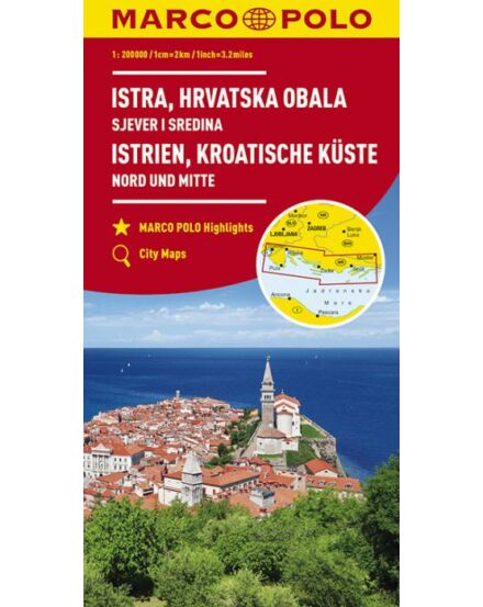 Cartographia Isztria, Dalmát-tengerpart észak és közép térkép 9783829739894
