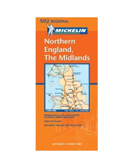 Cartographia Nagy-Britannia (közép, észak) térkép - Michelin 402/502 9782061007969