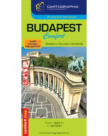 Cartographia Budapest Comfort térkép (laminált) 9789633526125