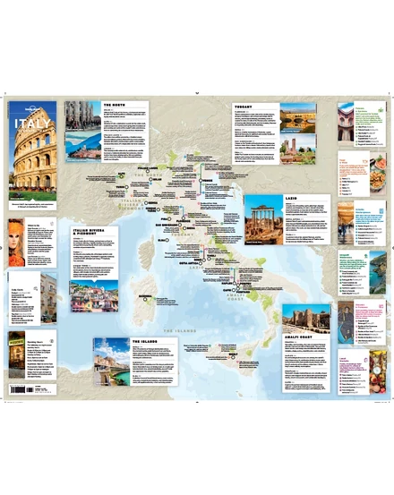 Olaszország térkép - Lonely Planet