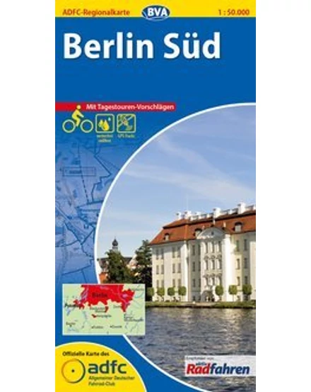 Cartographia ADFC kerékpáros régiótérkép - Berlin Dél 9783870736354