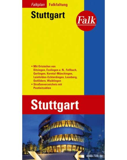 Cartographia Stuttgart várostérkép (Falkfaltung) 9783884453834