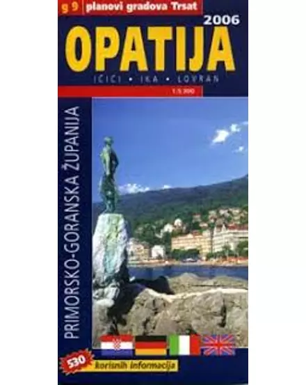 Cartographia Opatija (Opátia) várostérkép 9789536107483