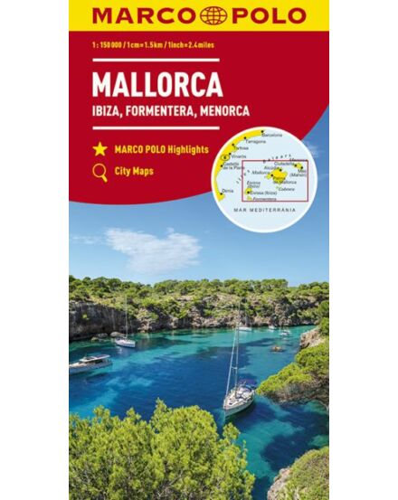 Cartographia Mallorca, Ibiza, Formentera, Menorca térkép 9783829739955