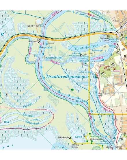 Tisza-tó turistatérkép