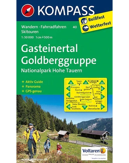 Cartographia K 40 Gasteinertal/ Goldberggru turistatérkép 9783850267335