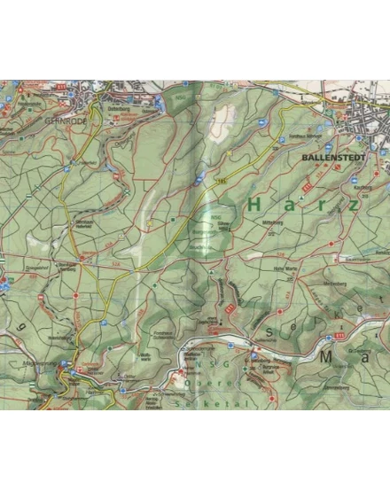 K 453 Östlicher Harz (Kelet) turistatérkép
