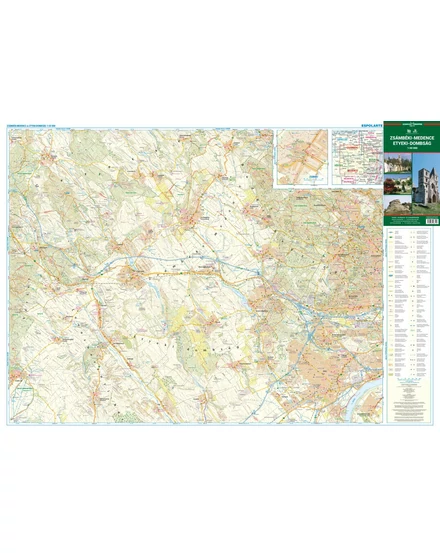 Zsámbéki-medence, Etyeki-dombság  Váli-Völgy turistatérkép
