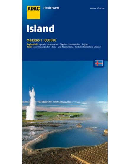 Cartographia Izland térkép - ADAC 9783826413407
