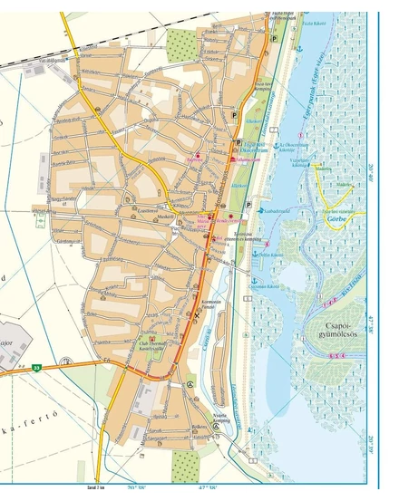 Tisza-tó turistatérkép