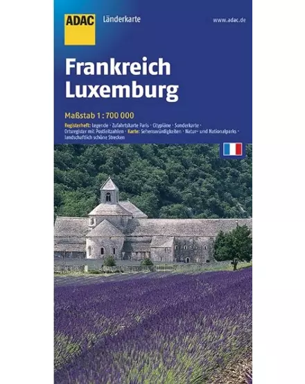 Cartographia Franciaország / Luxemburg térkép - ADAC 9783826418877