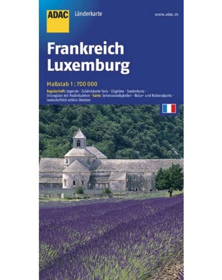 Cartographia Franciaország / Luxemburg térkép - ADAC 9783826418877
