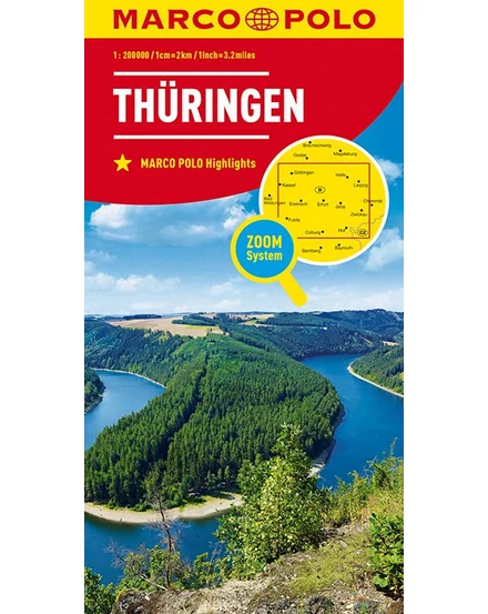 Cartographia Németország résztérkép - 7. Türingia 9783829740685