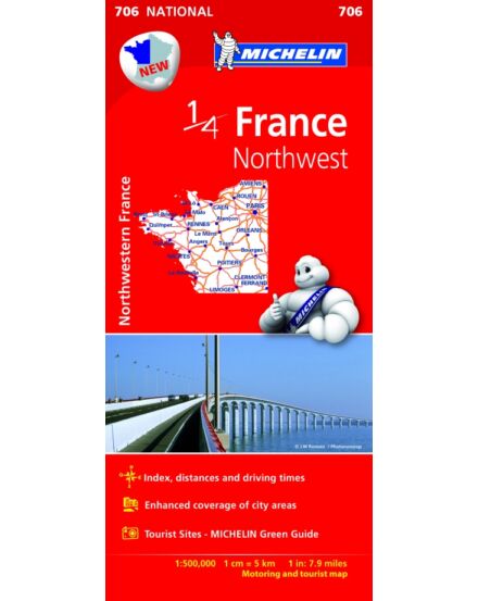 Franciaország - Észak-Nyugat térkép (706)