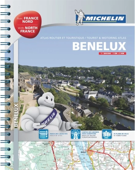 Cartographia Benelux államok és Észak-Franciaország atlasz 2017 (Outlet) 9782067192737
