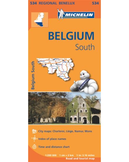 Cartographia  - Benelux régiótérkép - Belgium-Dél térkép (534)