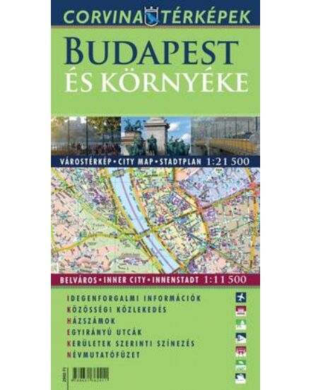 Cartographia Budapest és környéke térkép 9789631362411