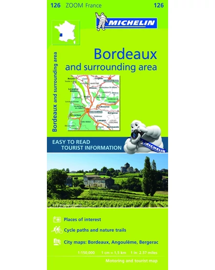 Cartographia Bordeaux és környéke térkép (126) 9782067212015