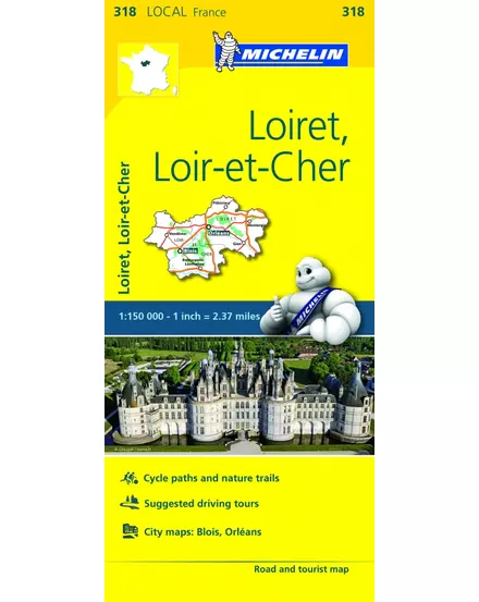 Cartographia Loiret / Loir-et-Cher résztérkép (318) 9782067210240