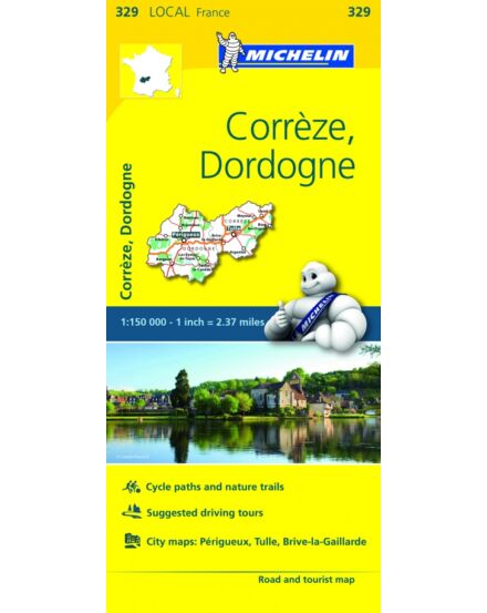 Cartographia Correze / Dordogne résztérkép (329) 9782067210462