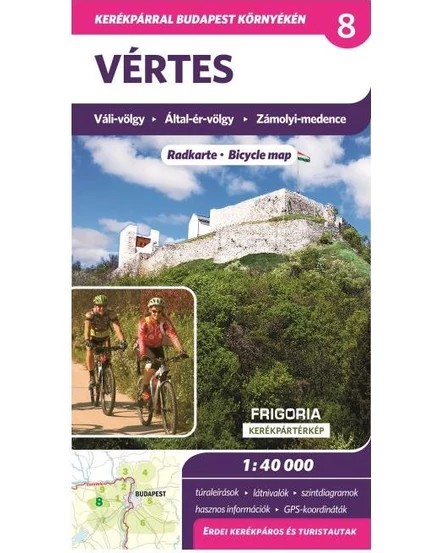 Cartographia Vértes kerékpáros térkép 9789639586475