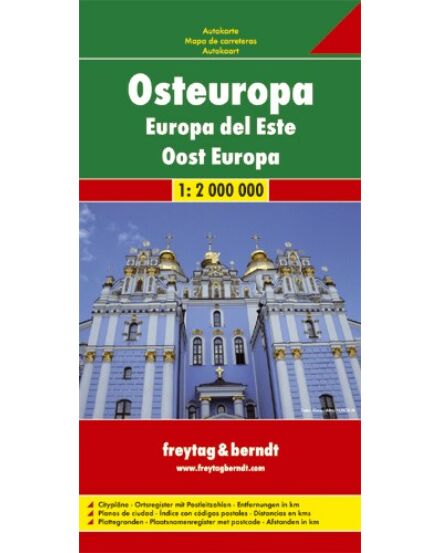 Cartographia Kelet-Európa térkép (Freytag) 9783707907537