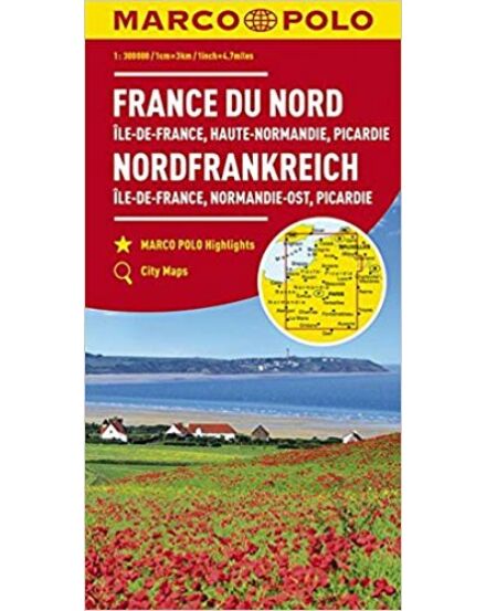 Cartographia Észak-Franciaország térkép 9783829737890