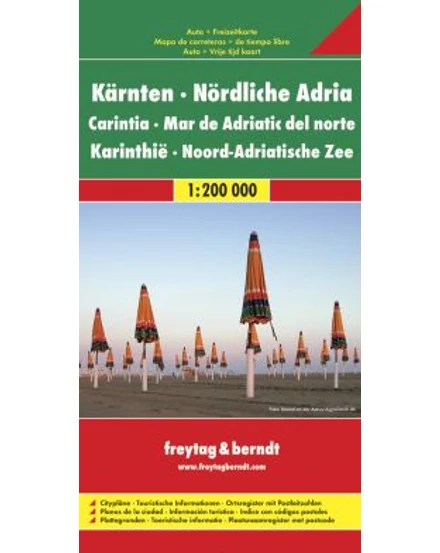 Cartographia Karintia és Észak-Adria térkép (Freytag) 9783707905779