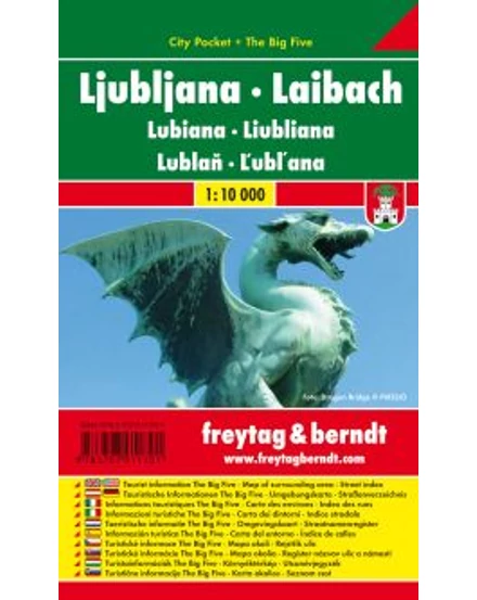 Cartographia Ljubljana City Pocket várostérkép (Freytag) 9783707911701